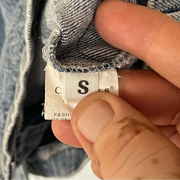 Dennim Patch’s  Long Jacket Women size Small - Picture 12 of 13